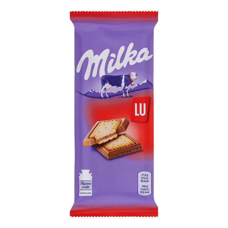 Шоколад Milka Sandwich LU з печивом 87г